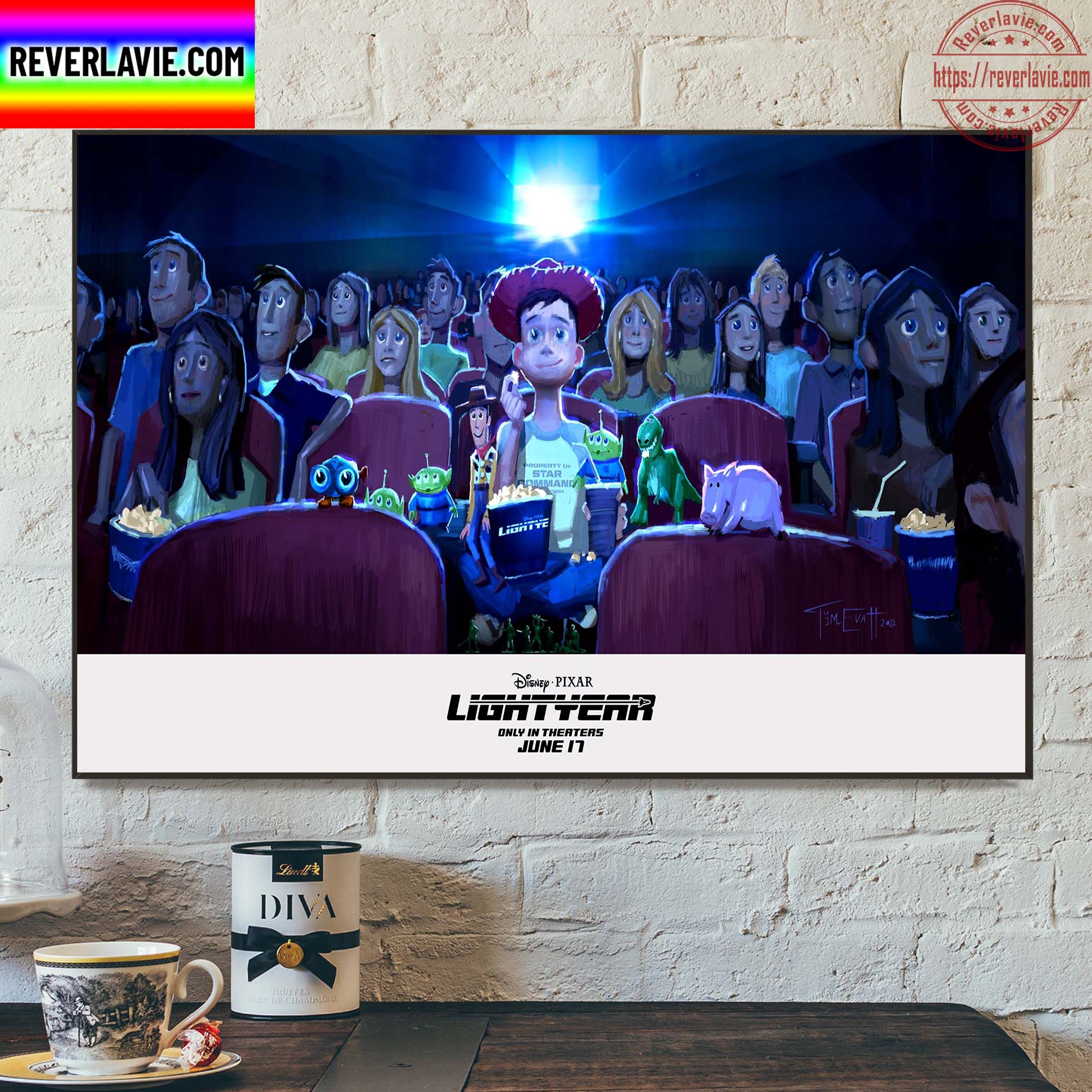 Disney Animation Promos Lightyear Promo Art Featuring Andy Watching The Film Home Decor Poster Canvas Disney Animation Promos Lightyear Promo Art Featuring Andy Watching The Film Home Decor Poster Canvas