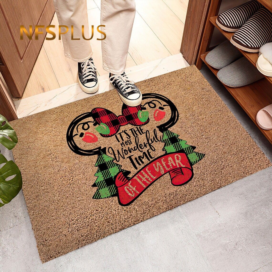 Disney It's The Most Wonderful Time Of The Year Outdoor Doormat Disney It's The Most Wonderful Time Of The Year Outdoor Doormat