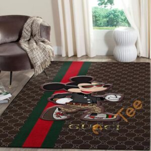 Disney Mickey Mouse Gucci Rug Home Decor