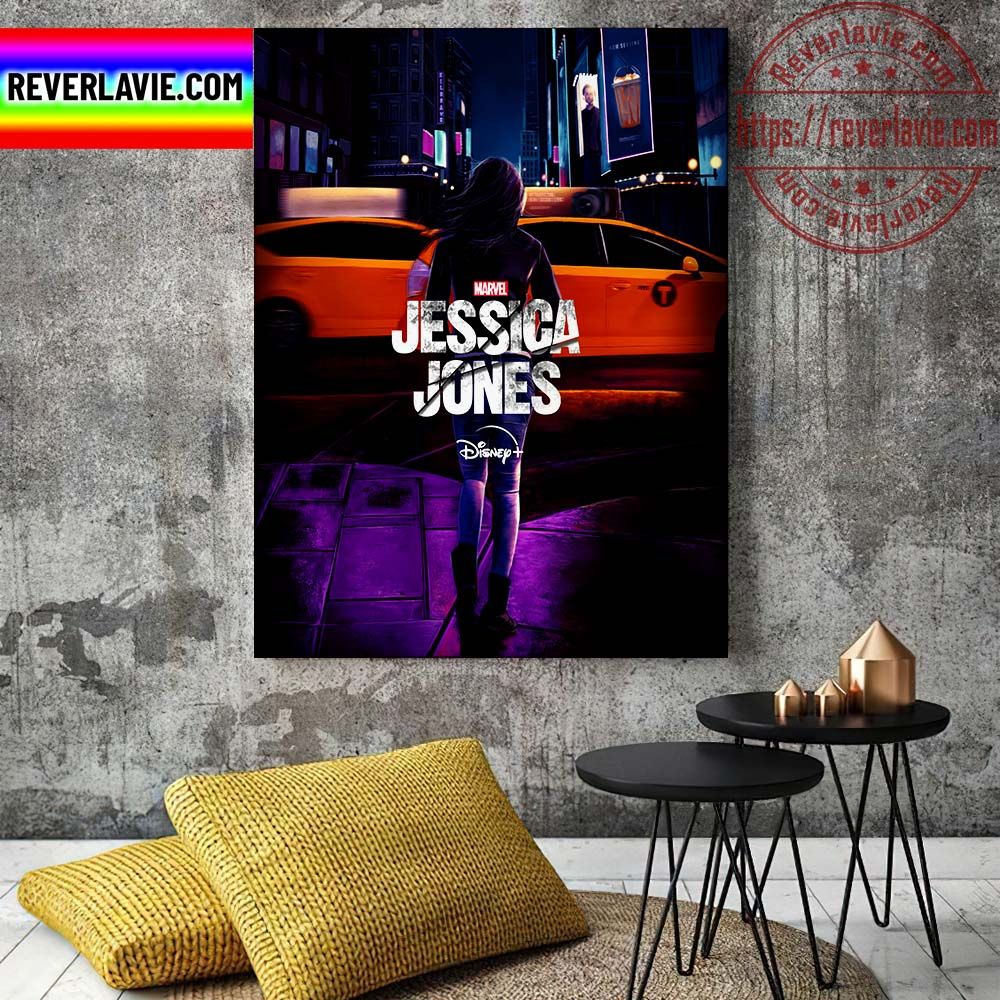 Disney+ Marvel Studios Jessica Jones Fan Art Home Decor Poster Canvas Disney+ Marvel Studios Jessica Jones Fan Art Home Decor Poster Canvas