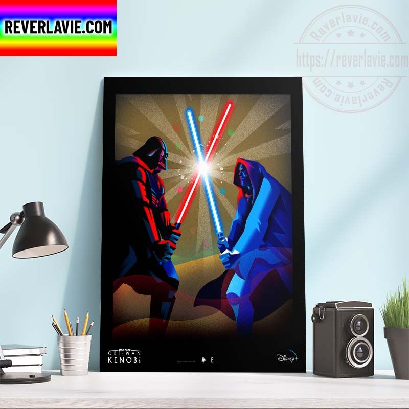 Disney+ Star Wars Obi Wan Kenobi Vs Darth Vader New Fan Art Home Decor Poster Canvas Disney+ Star Wars Obi Wan Kenobi Vs Darth Vader New Fan Art Home Decor Poster Canvas