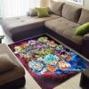 Dragon Ball Z Silhouette Anime Area Rug For Living Room
