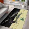 Dolphin Minecraft Bedroom Area Rug Design