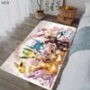 Eevee Evolution Playing Pokemon Rug Home Decor