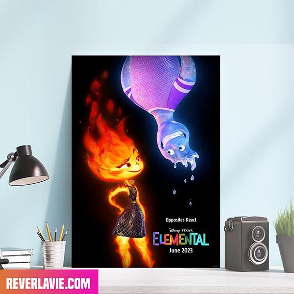 Elemental Disney and Pixar New Movie Poster Elemental Disney and Pixar New Movie Poster