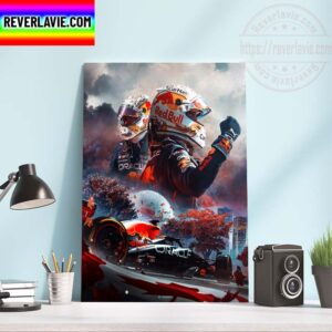 F1 Oracle Red Bull Racing Max Verstappen Canadian GP Winner Home Decor Poster Canvas