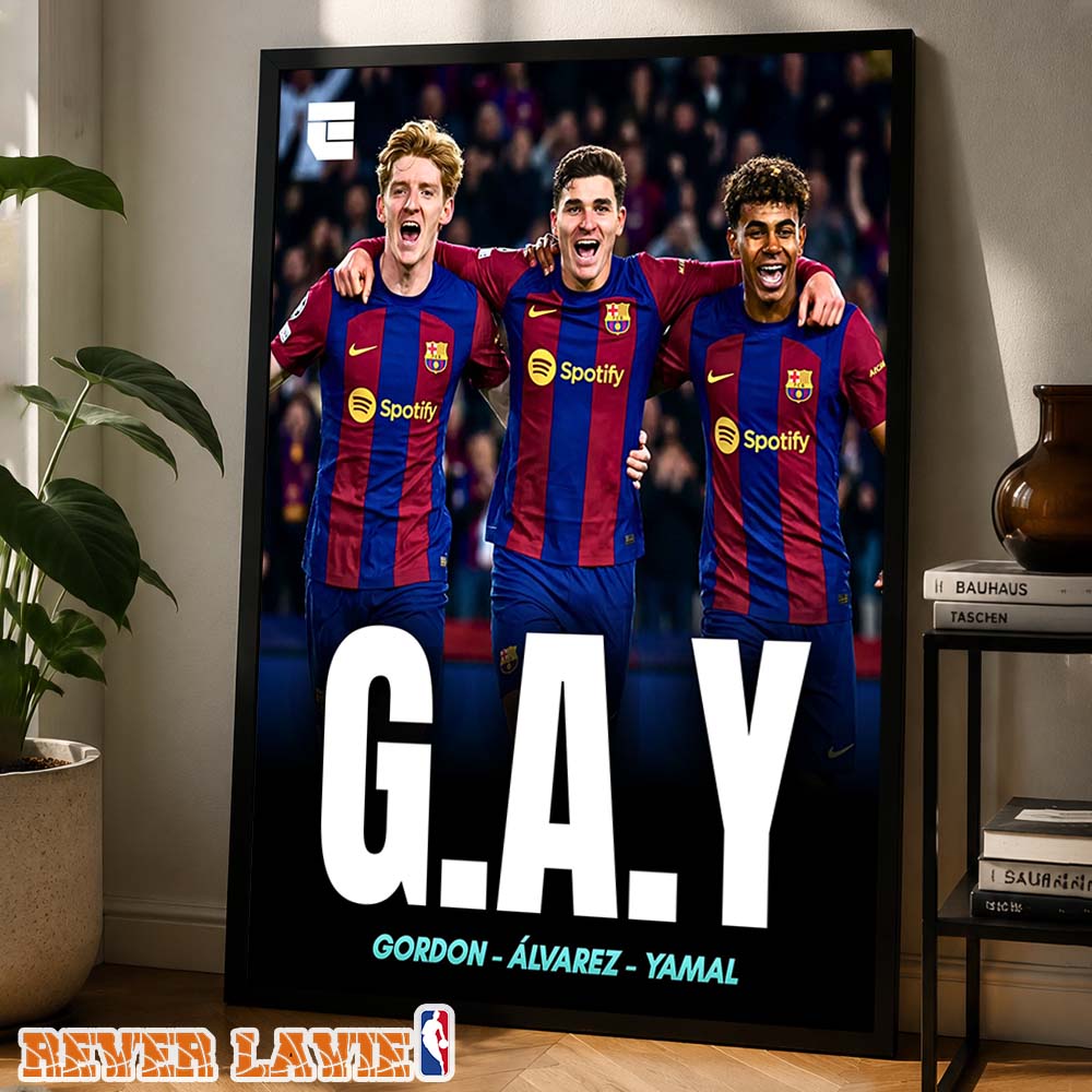 FC Barcelona G.A.Y Trio Celebration Poster At Camp Nou In Barcelona Spain On 2026 Home Decor Poster Canvas FC Barcelona G.A.Y Trio Celebration Poster At Camp Nou In Barcelona Spain On 2026 Home Decor Poster Canvas