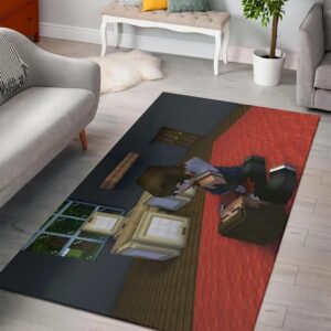First Mission Minecraft Bedroom Area Rug Design