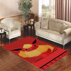 Flareon Pokemon Rug Home Decor