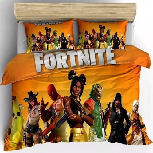 Fortnite Team 8 In Yellow Background Bedding Set Queen Fortnite Team 8 In Yellow Background Bedding Set Queen