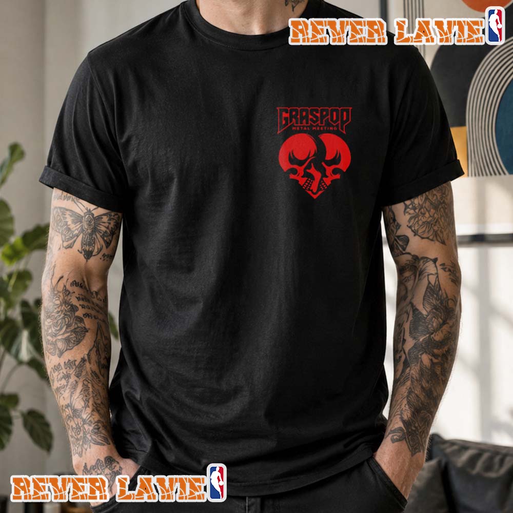 Graspop Metal Meeting 2026 Heart Skulls Unisex T-Shirt Graspop Metal Meeting 2026 Heart Skulls Unisex T-Shirt