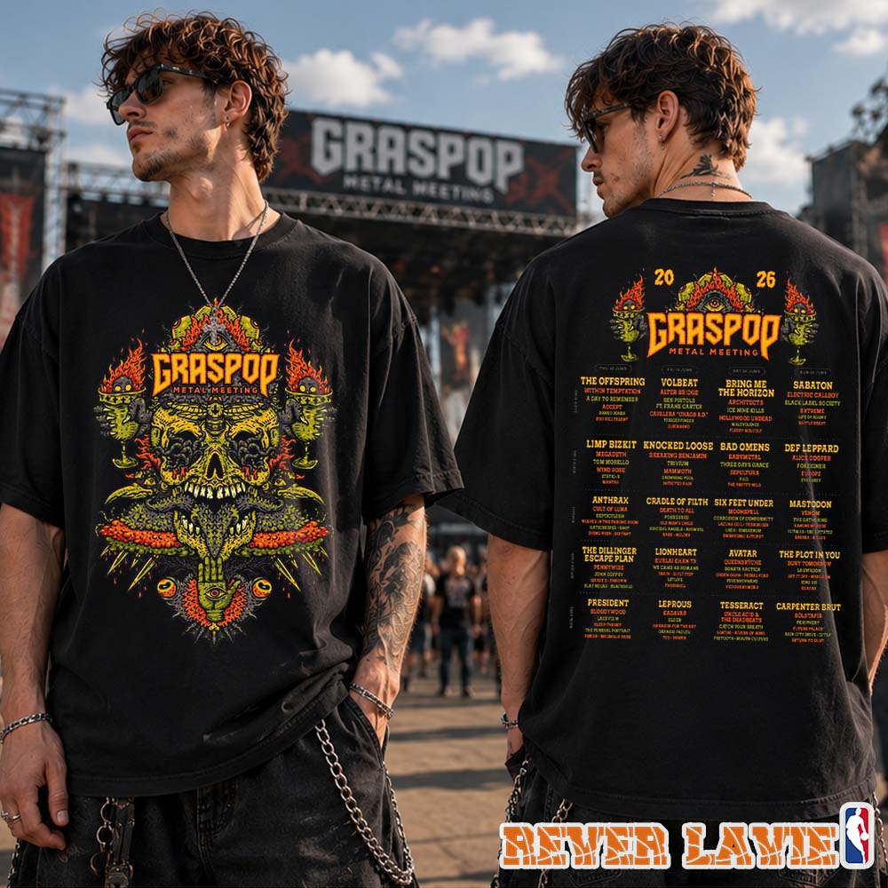 Graspop Metal Meeting 2026 Maggot Blaze Two Sided Tee Graspop Metal Meeting 2026 Maggot Blaze Two Sided Tee