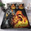 Harley Davidson Ghost Rider In Fire Bedding Set
