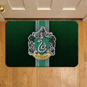 Harry Potter Hogwarts Slytherin Crest Harry Potter Foot Mat Doormat Rug Door Steps Doormat