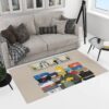 Jordan 1 Retro High OG Hyper Royal Sneaker Rug Home Decor Jordan 1 Retro High OG Hyper Royal Sneaker Rug Home Decor