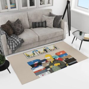 Hypebeast Sneaker Box Simpsons Gifts Sneaker Rug Home Decor
