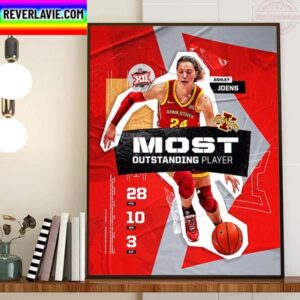 Iowa State Athletics Ashley Joens Is 2023 Big 12 Conference MOP Home Decor Poster Canvas