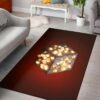 Iron Sword Minecraft Bedroom Area Rug Design