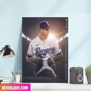 Jacob DeGrom Texas Rangers We Have Signed RHP To A 5 Year Contract Poster