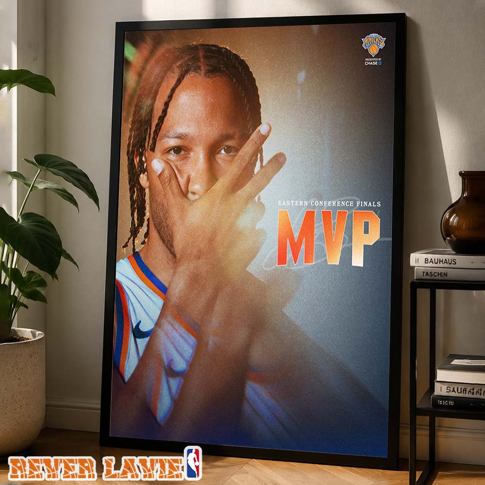 Jalen Brunson 2026 Eastern Conference Finals MVP Knicks Home Decor Poster Jalen Brunson 2026 Eastern Conference Finals MVP Knicks Home Decor Poster