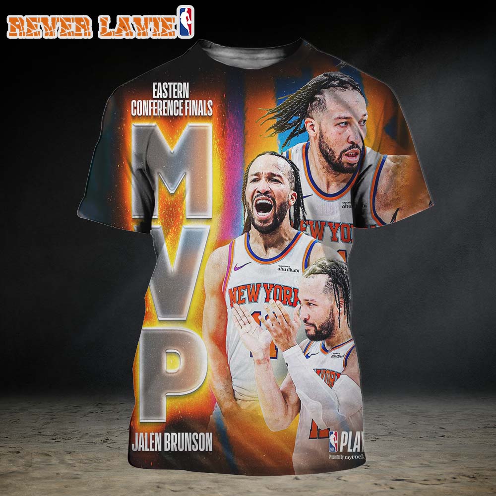 Jalen Brunson From New York Knicks Eastern Conference Finals MVP 2026 All Over Print Shirt Jalen Brunson From New York Knicks Eastern Conference Finals MVP 2026 All Over Print Shirt