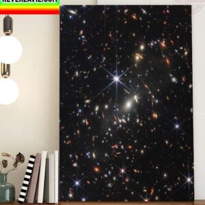 James Webb Space Telescope JWST The First Image Home Decor Poster Canvas