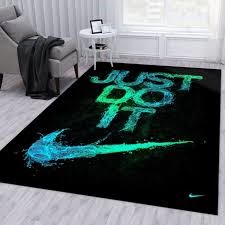 Just Do It Nike Logo Area Rug For Bedroom