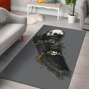 Kanye Yeezy 350 Pirate Black Mixed Skull Yeezy Rug Home Decor
