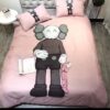 Kaws Holding A Blue Kaws In White Background Bedding Set Kaws Holding A Blue Kaws In White Background Bedding Set