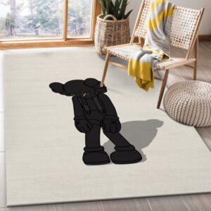 Kaws Small Lie Figure Area Rug Carpet