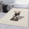 Kaws Small Lie Figure Grey Kaws Rug Home Decor