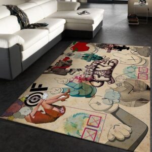Kaws Supreme Rug Living Room Carpet Floor Decor