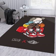 Kaws X Nike Air Jordan Area Rug