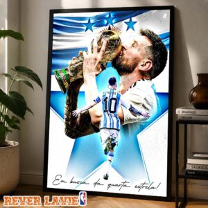 Lionel Messi Argentina National Team FIFA World Cup Champion Football 2022 Home Decor Poster Canvas