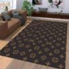 Louis Vuitton Black and Grey Area Rug Louis Vuitton Black and Grey Area Rug