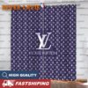 Louis Vuitton Big Logo With Black Monogram Window Curtain Louis Vuitton Big Logo With Black Monogram Window Curtain