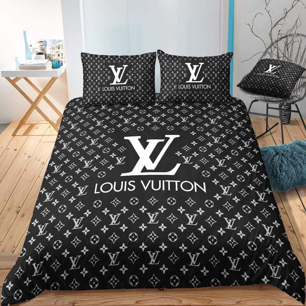 Louis Vuitton Black Monogram Comforter Bedding Set Louis Vuitton Black Monogram Comforter Bedding Set