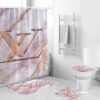 Louis Vuitton Colorful 3D Monogram Bathroom Set With Shower Curtain Louis Vuitton Colorful 3D Monogram Bathroom Set With Shower Curtain