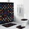 Louis Vuitton Colorful 3D Monogram Shower Curtain Set Louis Vuitton Colorful 3D Monogram Shower Curtain Set