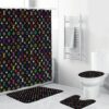 Louis Vuitton Colorful Hand Drawing Bathroom Set With Shower Curtain Louis Vuitton Colorful Hand Drawing Bathroom Set With Shower Curtain