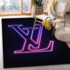 Louis Vuitton Neon Rectangle Area Rug Carpet