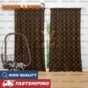 Louis Vuitton Signature Brown Monogram Two Sides Splitted Window Curtain Louis Vuitton Signature Brown Monogram Two Sides Splitted Window Curtain