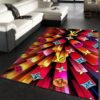 Louis Vuitton Neon Rectangle Area Rug Carpet