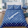 Louis Vuitton x Supreme Brown Monogram Bedding Set Queen