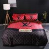 Luxury Louis Vuitton Black And White Monogram Bedding Set