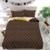 Luxury Louis Vuitton Golden Leopard Print Bedding Set Luxury Louis Vuitton Golden Leopard Print Bedding Set