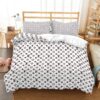 Luxury Louis Vuitton x Supreme Black Monogram Bedding Set Luxury Louis Vuitton x Supreme Black Monogram Bedding Set
