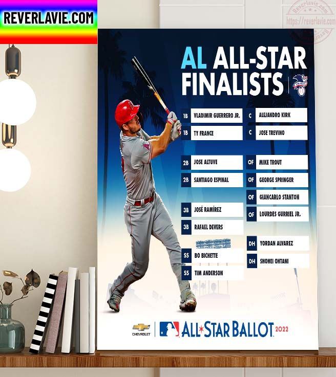 MLB, 1B Vladimir Guerrero Jr 2022 All Star Ballot AL All-Star Finalists Home Decor Poster Canvas MLB, 1B Vladimir Guerrero Jr 2022 All Star Ballot AL All-Star Finalists Home Decor Poster Canvas