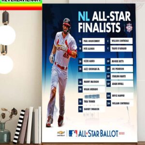 MLB St Louis Cardinals Paul Goldschmidt 2022 All Star Ballot NL All-Star Finalists Home Decor Poster Canvas