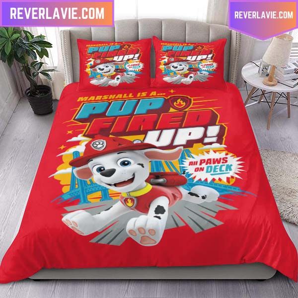Marshall Fired Up Paw Patrol Queen Bedding Set Marshall Fired Up Paw Patrol Queen Bedding Set